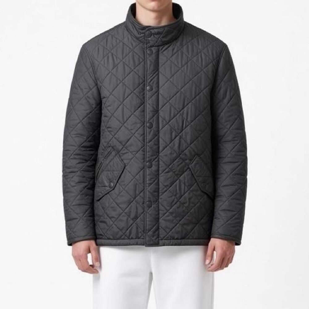 Barbour Men's Grey and Black Jacket